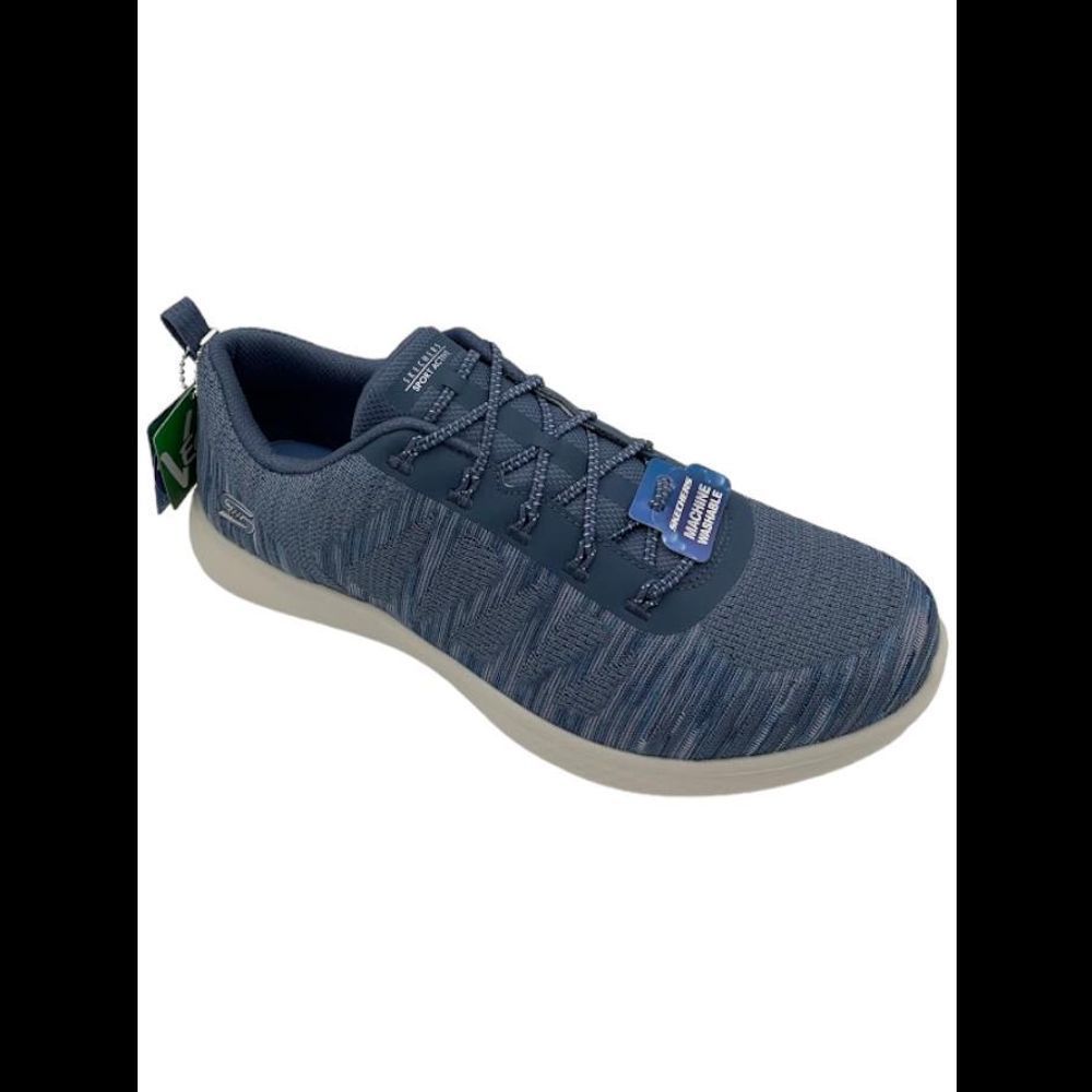 Skechers Vapor Foam Lite Washable Knit Bungee Sneakers Spark Slate - Medium
